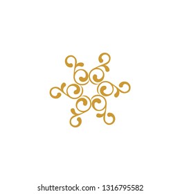 luxury ornament logo template