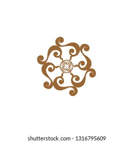 luxury ornament logo template