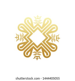 a luxury ornament logo template
