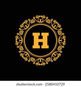 Luxury Ornament Logo Vector Stock Illustrations.