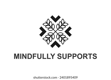 Luxury ornament mandala logo design yoga spa wellness coaching icon symbol.
