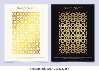 luxury ornament pattern book cover collection