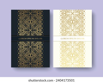 luxury ornament pattern book cover collection