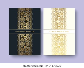 luxury ornament pattern book cover collection