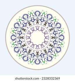 Luxury Ornament round set with mandala. Geometric circle element made in vector. Perfect set for any other kind of design, birthday and other holiday, Islamic india and arabic designs.