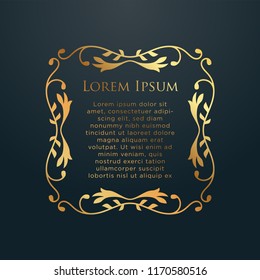 Luxury ornament template in vector for Restaurant, Royalty, Boutique, Cafe, Hotel, Heraldic, Jewelry, Fashion and other vector illustration. EPS 10.
