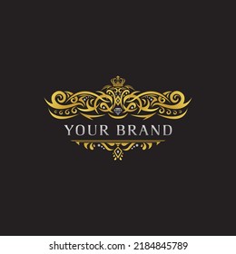 Luxury ornament vector logo design