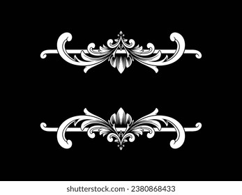 Luxury Ornament Vintage Style with  Frame