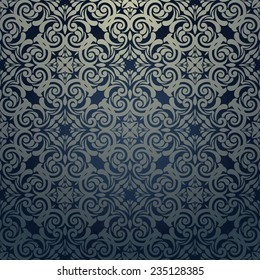 Luxury ornamental abstract floral wallpaper