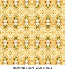 Fundo ornamental de luxo com abstrato, padrão, ouro, textura e fundo repetindo simetria inspirada pelo design decorativo clássico.
