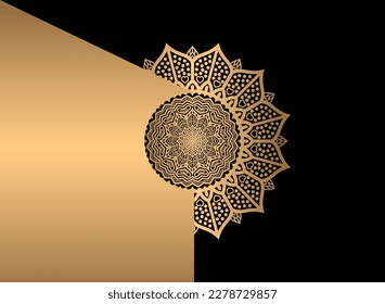 Lujo de fondo ornamental con motivos árabes. Plantilla para el diseño