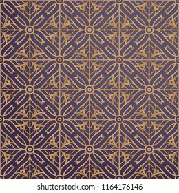 luxury ornamental background in gold color