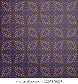 luxury ornamental background in gold color