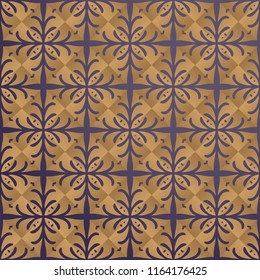 luxury ornamental background in gold color