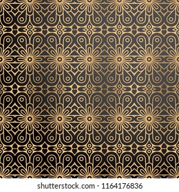 luxury ornamental background in gold color