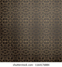 luxury ornamental background in gold color