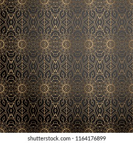 luxury ornamental background in gold color