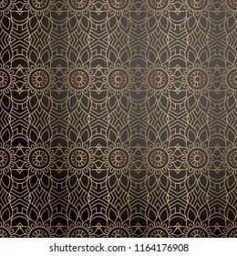 luxury ornamental background in gold color