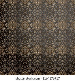 luxury ornamental background in gold color