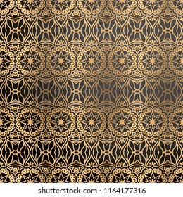 luxury ornamental background in gold color