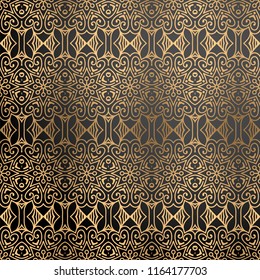 luxury ornamental background in gold color