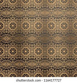 luxury ornamental background in gold color