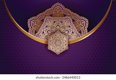 Luxury ornamental background of Mandala Ornament for greeting card or invitation