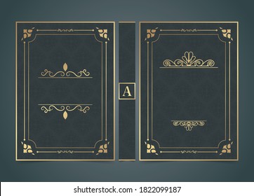 Luxury ornamental book cover design