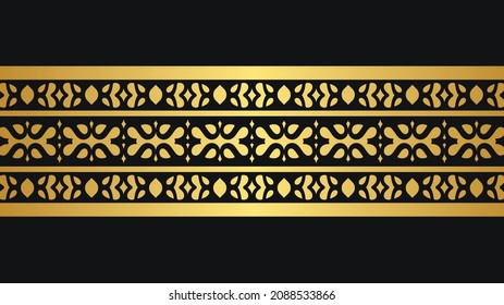 Luxury ornamental border design template