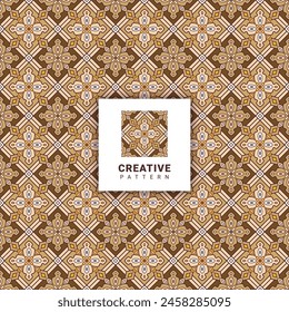 luxury ornamental brown turkish decorative colorful embroidery tiles thai fabric textile seamless pattern carpet design or coffee shop wallpaper