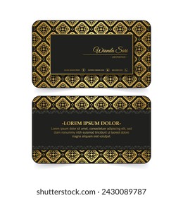 Luxury ornamental business cards template