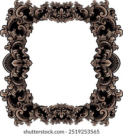 luxury ornamental classic vector engraved frame