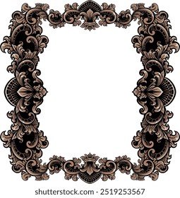 luxury ornamental classic vector engraved frame