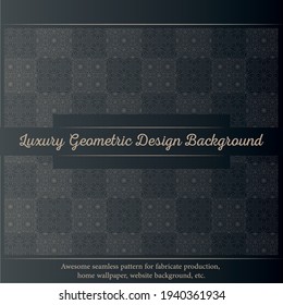 Luxury ornamental design background in gold color