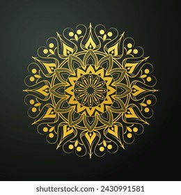 Luxury ornamental design with mandala, decorative mandala for print, poster, cover, brochure, flyer and banner