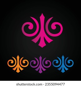 luxury ornamental elements collection, text delimiters for your projects. Vector illustration.