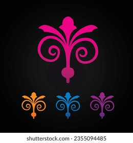 luxury ornamental elements collection, text delimiters for your projects. Vector illustration.
