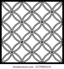 
Luxury Ornamental Floral Vector Pattern | Black and White Decorative Swirl and Geometric Tile for Fashion, Fabric, Carpet, Interior and Graphic Design | Timeless Digital Art Texture.
