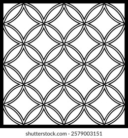 
Luxury Ornamental Floral Vector Pattern | Black and White Decorative Swirl and Geometric Tile for Fashion, Fabric, Carpet, Interior and Graphic Design | Timeless Digital Art Texture.
