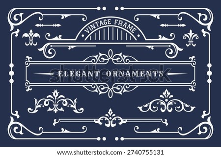 Luxury Ornamental Frame Borders for Invitation Design
