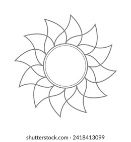 luxury ornamental frame in mandala style background