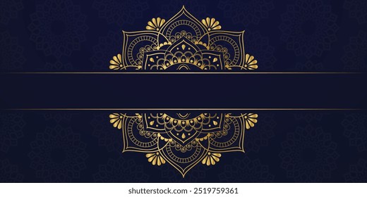 Mandala de oro ornamental de lujo, ilustración, Clipart de mandala de Vector para tarjeta, impresión, embalaje, cartel, tatuaje en estilo de yoga, rosa, blanco, colores azules y amarillos, sobre fondo blanco