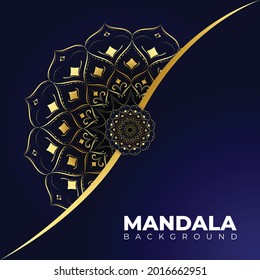 Luxury ornamental golden mandala design background