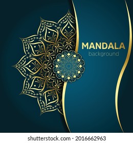 Luxury ornamental golden mandala design background