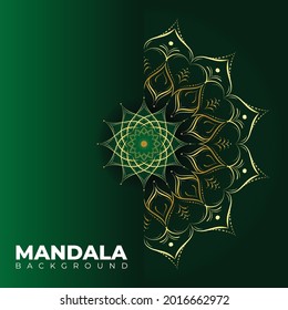 Luxury ornamental golden mandala design background