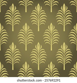 Luxury ornamental  leaf  wallpaper pattern.