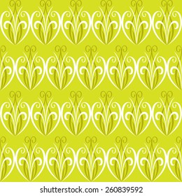 Luxury ornamental  leaf  wallpaper pattern.