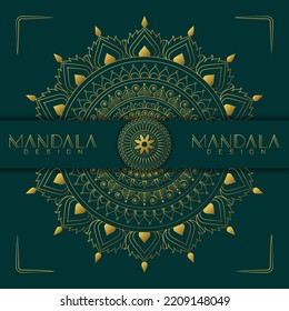 Luxury ornamental mandala abstract background design pattern for Henna, Mehndi, tattoo, decoration. Vintage beautiful decorative ornament in ethnic, Indian oriental style. Mandala with floral patterns
