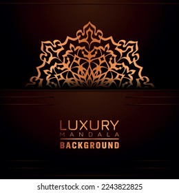 Luxury ornamental mandala background, arabesque style