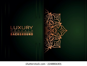 Luxury ornamental mandala background, arabesque style